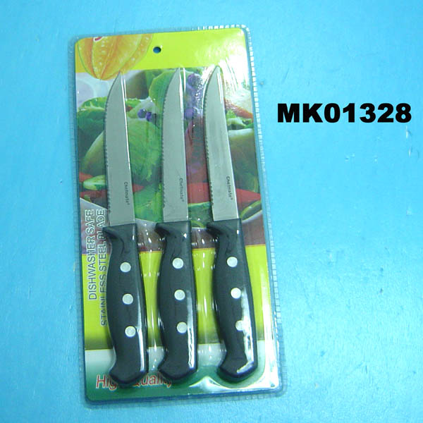 MK01328 3Pcs Steak Knife