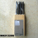 5Pcs Knife Set With Wooden Block Shrink