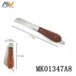 Folding Knife With Wooden Handle