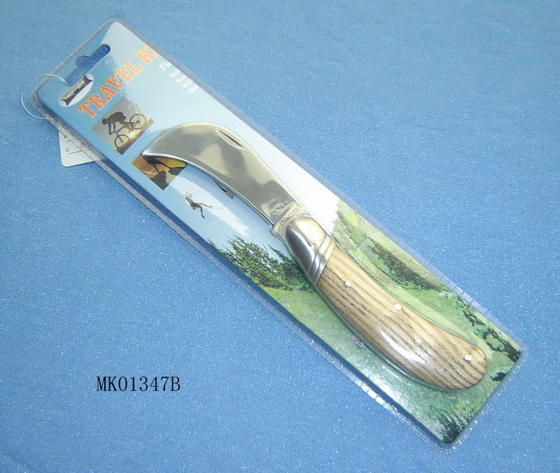 MK01347B Grape Knife W/ Pear Wooden Handle