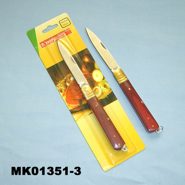 MK01351-3 Wooden Handke Pocket Knife B/D
