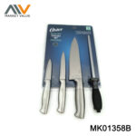 4Pk Knife Set Paring Utility Chef Knife Sharpener Db