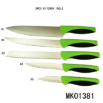 5Pcs S.S Rubber Knife Set
