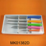 5Pcs Plastic Handle Knife Set In Box