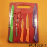 4Pcs Knife & Scissors & Plastic Board