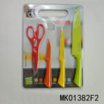 5Pcs Knife Set（Knife & Scissors & Plastic Board）