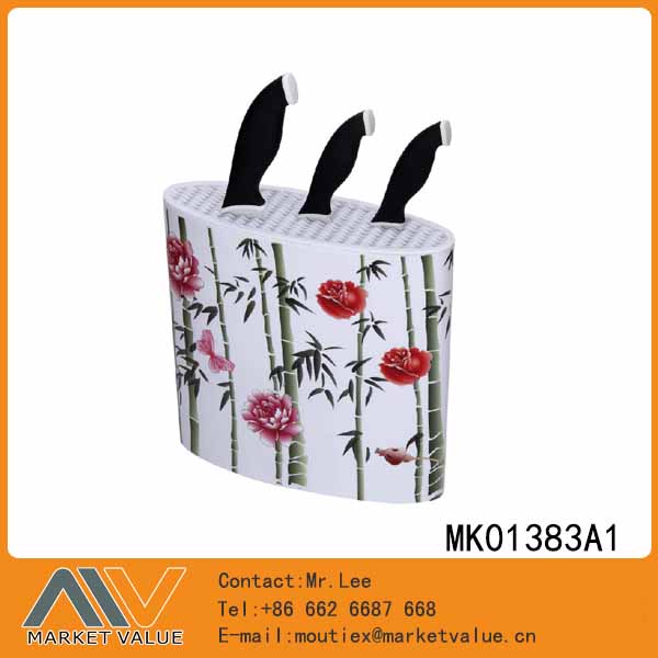MK01383A1 Oval Plastic Knife Stand For All Kinds Knife