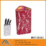 Triangular Flexible Knife Block With Colorful Pp Rod