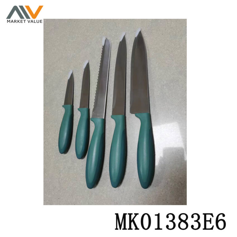 5 Piece Set Plastic Handle Set Knife D/B