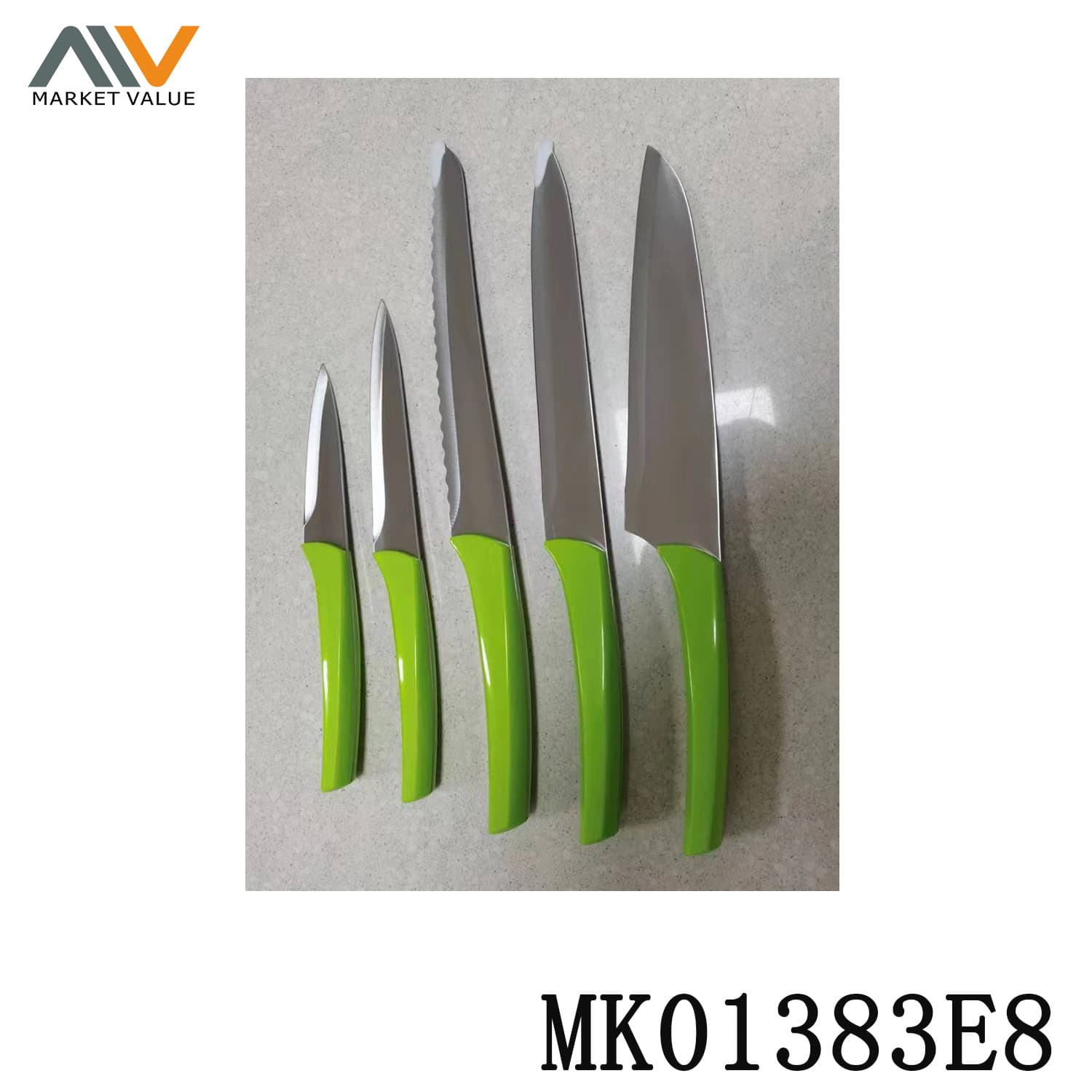 MK01383E8 5 Piece Set Plastic Handle Set Knife