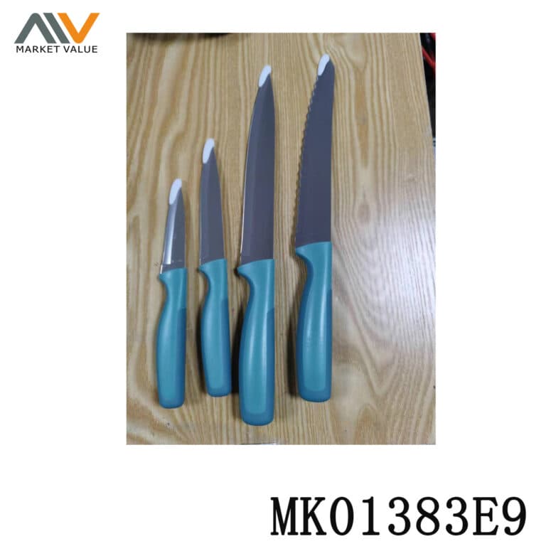 4 Piece Set Plastic Handle Set Knife