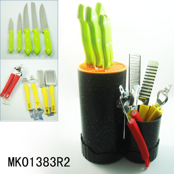 MK01383R2 Plastic Stand&Knife Tools+Kitchen Tools