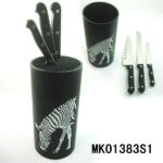H:22.7Cm)Coating Plastic Knife Stand