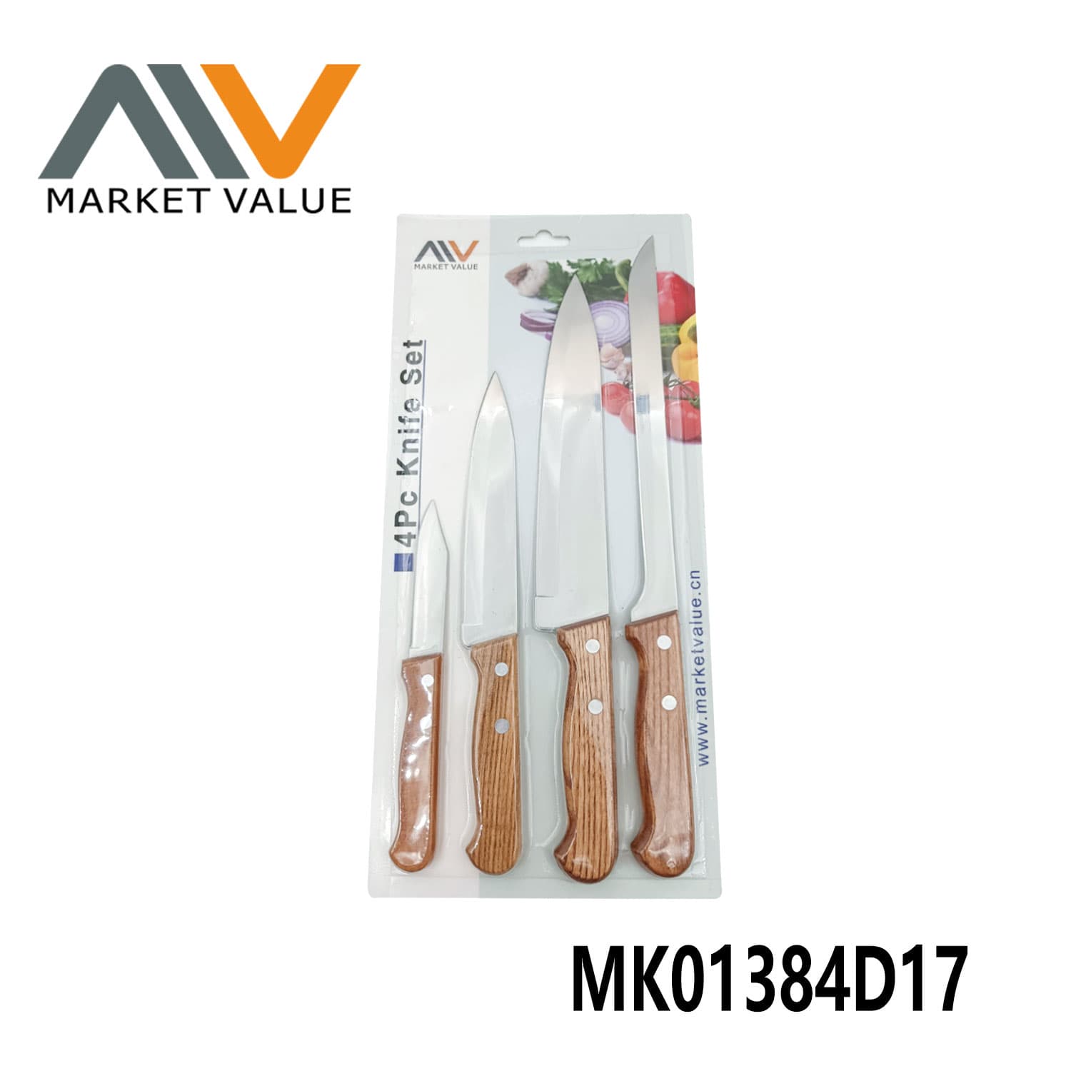 MK01384D17 Set Of 4Pcs Kitchen Knife