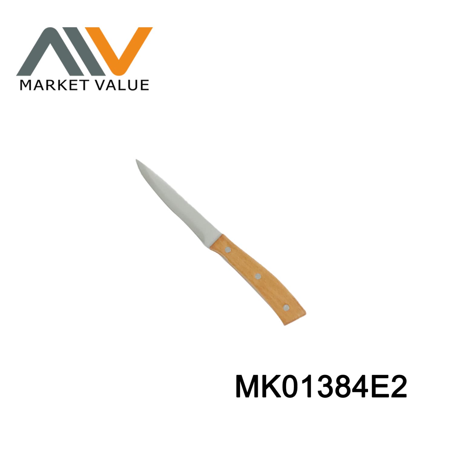 MK01384E2 5 Inch Utility Knife With Wooden Handle