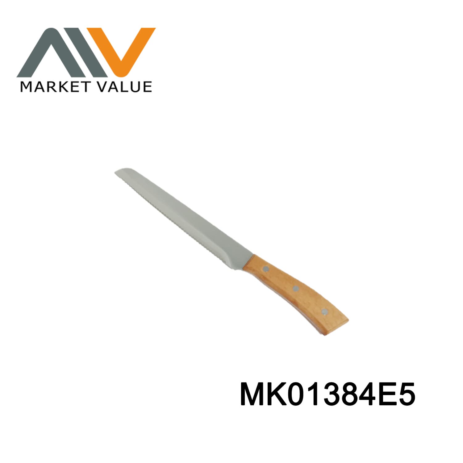 MK01384E5 8 Inch Bread Knife With Wooden Handle Bc