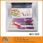 6Pcs Kitchen Tools Knife Set In Color Box
