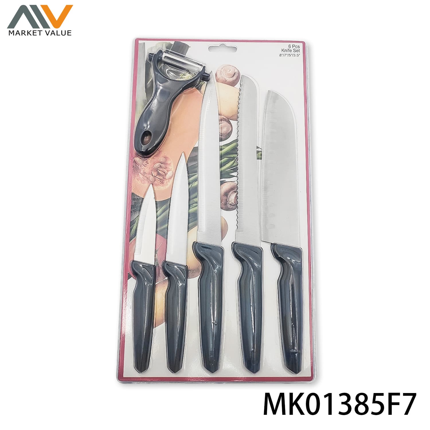 MK01385F7 Set Of 6Pcs Knife Set