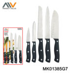 5Pk Ss Knife Set Db Bakelite Hnadle