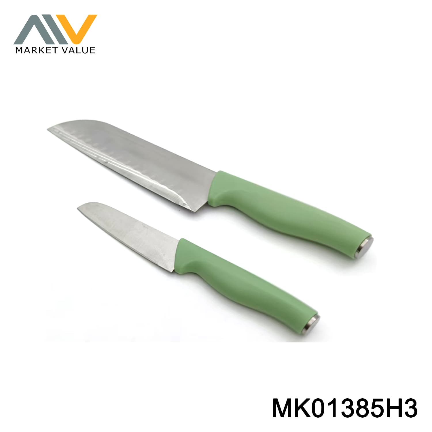 MK01385H3 2PK Santoku knife AND Paring knives.PP handle BC