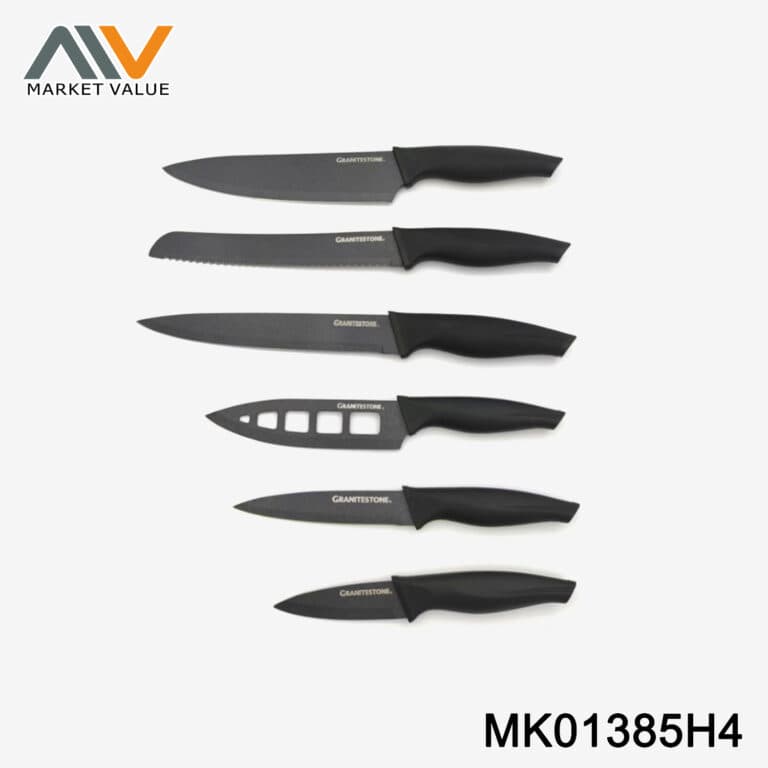 6PCS SS Knife With PP Handle