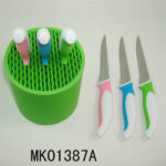 Set Of 6 S.S Steak Knife With Plastic Stander