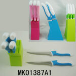 Set Of 6 S.S Steak Knife With Plastic Stander