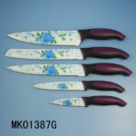 5Pcs Kitchen Knife Set Non Stick Coating