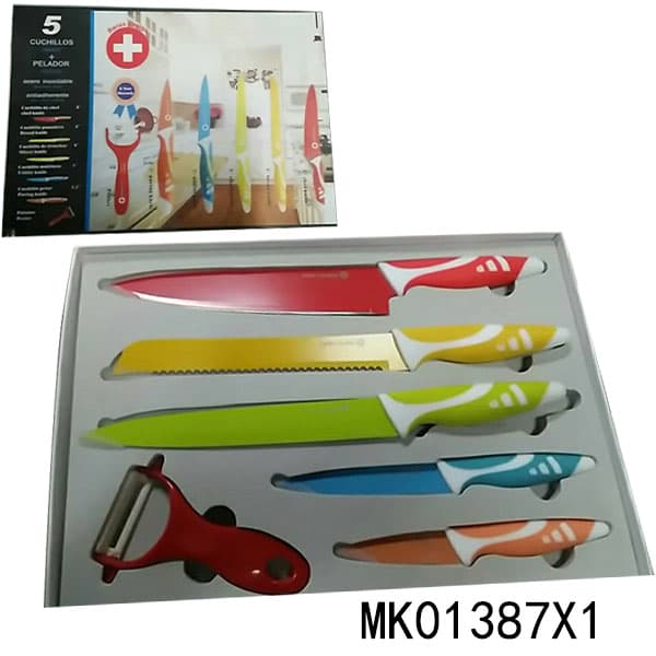 MK01387X1 6Pcs Non-Stick Knifed And Paring Knife