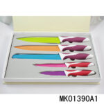 Set Of 5 Non-Stick Knife In Hard Board Gift Box