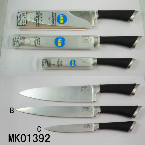 MK01392 8" S/S Kitchen Knife/Chef Knife With Pvc Cover