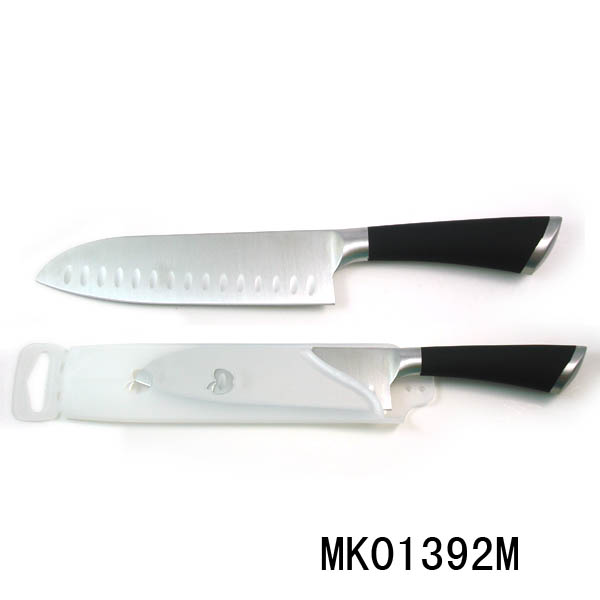 MK01392M 7" Santoku Knife Hollow Handle With Pp Hang Cover
