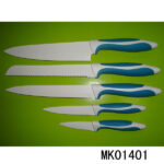 Set Of 5 Kitchen Knife With Plastic Handle