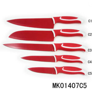 3.5" Plastic Handle Non-Stick Coating Fruit Knife