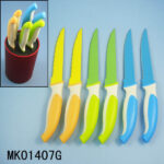Set Of 6 Steak Knife + Plastic Stand & Plastic Inner Core For All Kinds Knife