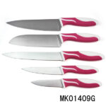 5Pcs S/S Kitchen Knife Set With Blade Cover D/B