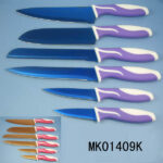6Pcs Titanize Kitchen Knife Set With Blade Cover D/B