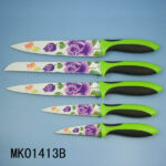 5Pcs Kitchen Knife Set Non Stick Coating