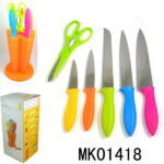 Set Of 7 S.S Knife W/ Pp Handle In Color Box