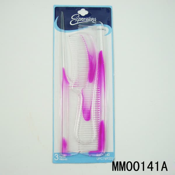 3Pcs Plastic Comb