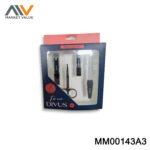 4Pcs Manicure Set In Leather Case