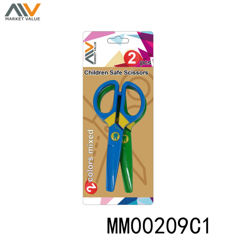 2 Piece 100% Plastic Childen Safe Scissors