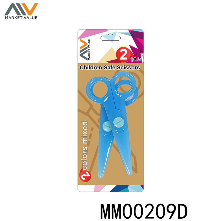 2 Piece 100% Plastic Childen Safe Scissors