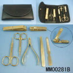 8Pcs S/S Mannicure Set In Leather Bag
