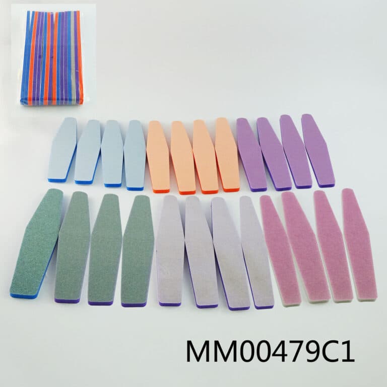 Sets Of 24Pcs Nail File With Sheet Steel In Pe Bag
