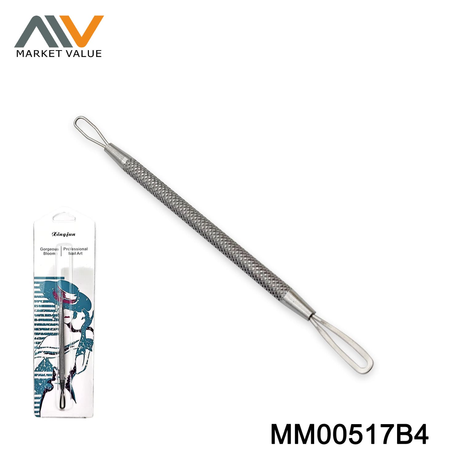 MM00517B4 S/S Double Heads Pimple Remover