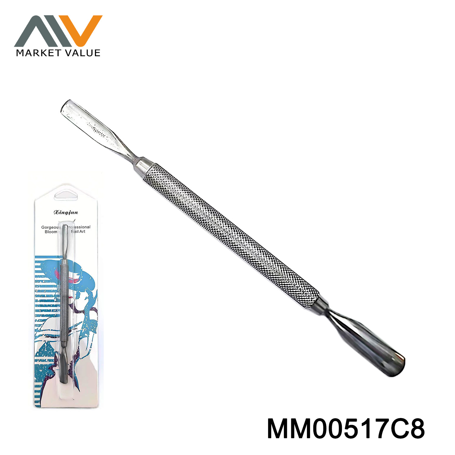 MM00517C8 S/S Nail Cuticle Pusher