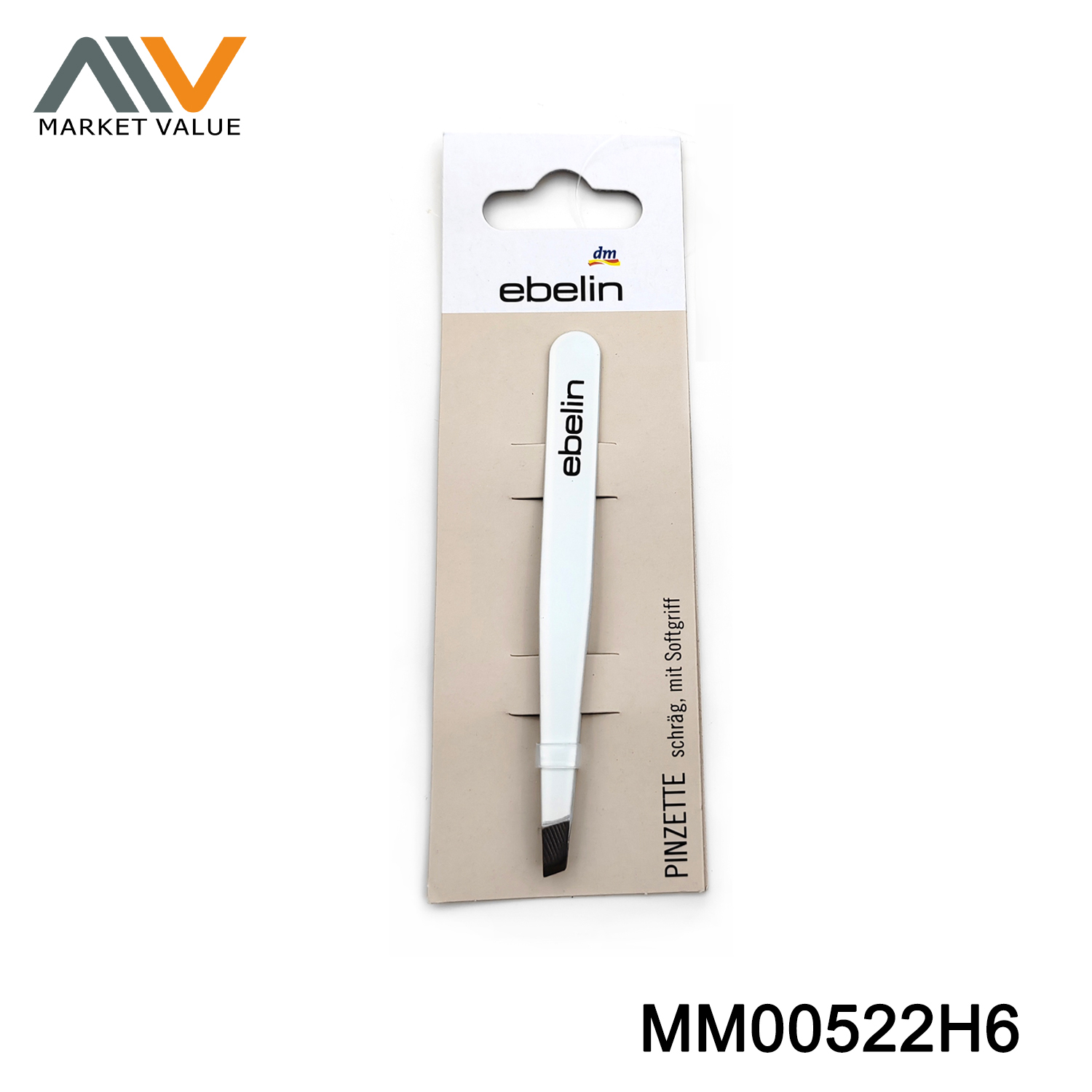 MM00522H6 Ss Eyebrow Tweezer With Coated