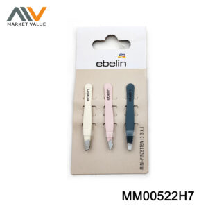 Set Of 3Pcs Eyebrow Tweezer With Coated