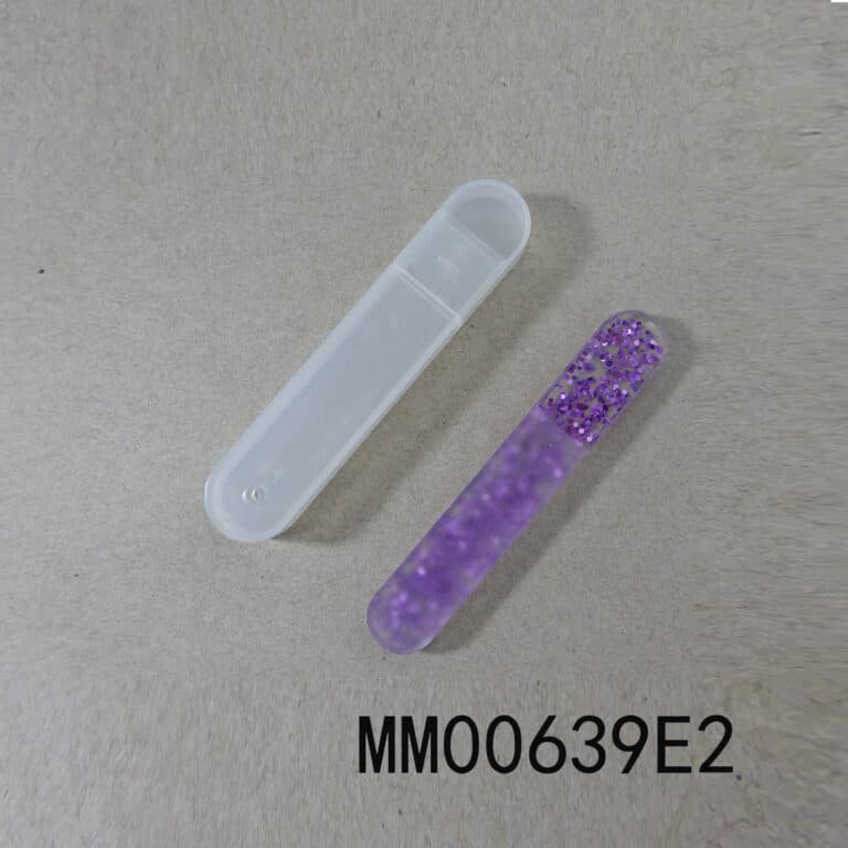 Crystal Glass Nail File With Polishing Finish In Pvc Box